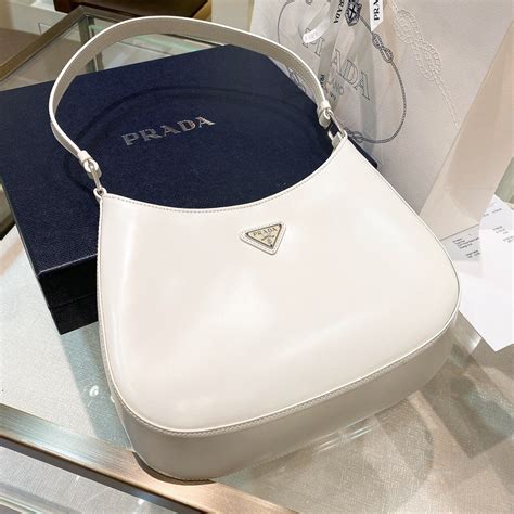 prada cleo white bag|Prada cleo bag review.